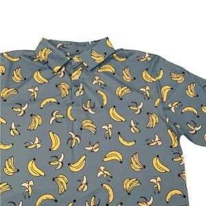 Proud 90 Men’s Bananas‎ Golf Performance Polo L Casual Athleisure